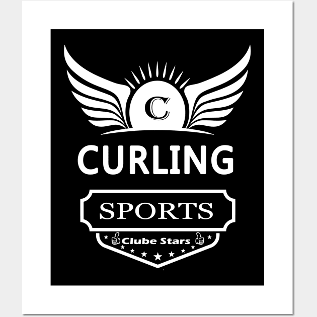 Sports Curling Wall Art by Polahcrea